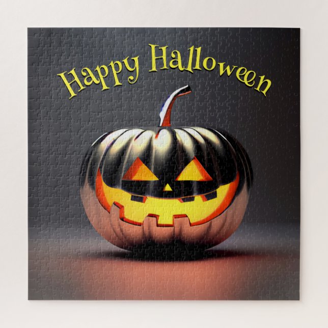 Quebra-cabeça Shiny Pumpkin Halloween (Vertical)