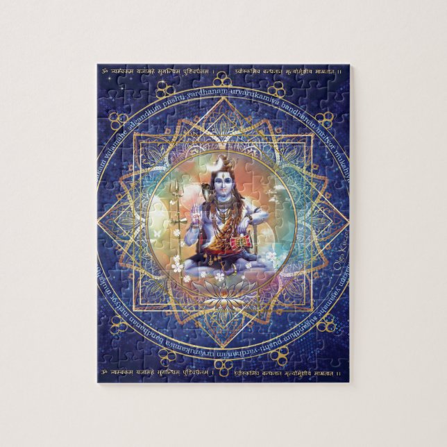 Quebra-cabeça Shiva Mahamrityunjaya - karma que purifying (Vertical)