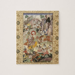 Quebra-cabeça Shiva que mata o demónio Andhaka, c.1585-90