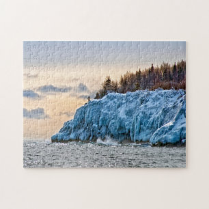 Quebra-cabeça Shore Congelada do Lago Superior Minnesota