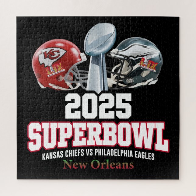 Quebra-cabeça Showdown da Super Bowl 2025 (Vertical)