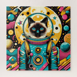 QUEBRA-CABEÇA SIAMESE CAT-ASTRONAUT