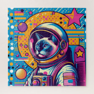 QUEBRA-CABEÇA SIAMESE CAT-ASTRONAUT 6