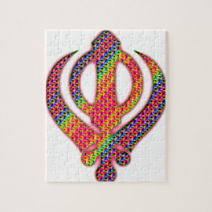 Quebra-cabeça Sikh Khanda hippie