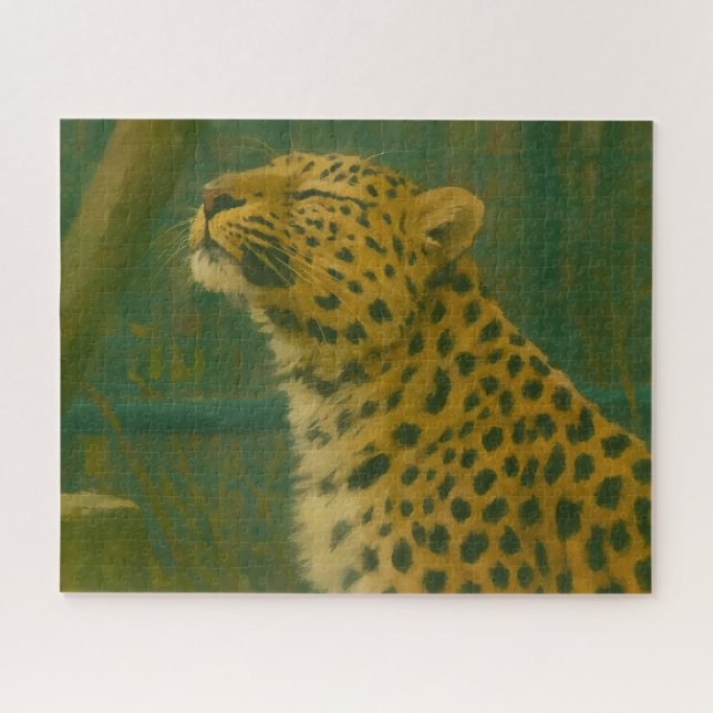 Quebra-cabeça Silêncio iluminado por Sol - Colapso de Leopardo n (Horizontal)