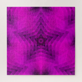 Quebra-cabeça Silhueta de Árvore de Natal e Gradiente de Estrela