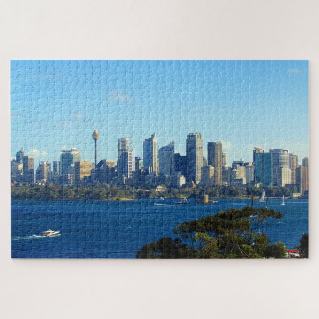 Quebra-cabeça silhueta de Sydney (Horizontal)
