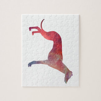 Quebra-cabeça Silhueta do cosmos do galgo