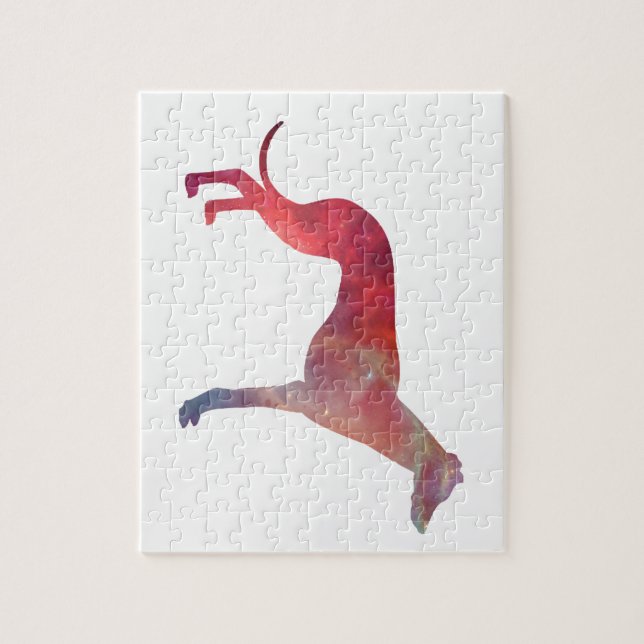 Quebra-cabeça Silhueta do cosmos do galgo (Vertical)