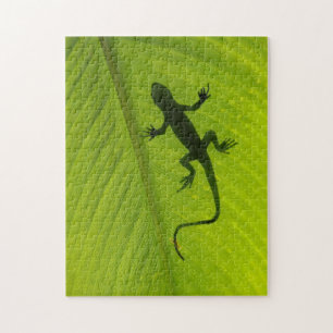 Quebra-cabeça Silhueta do geco