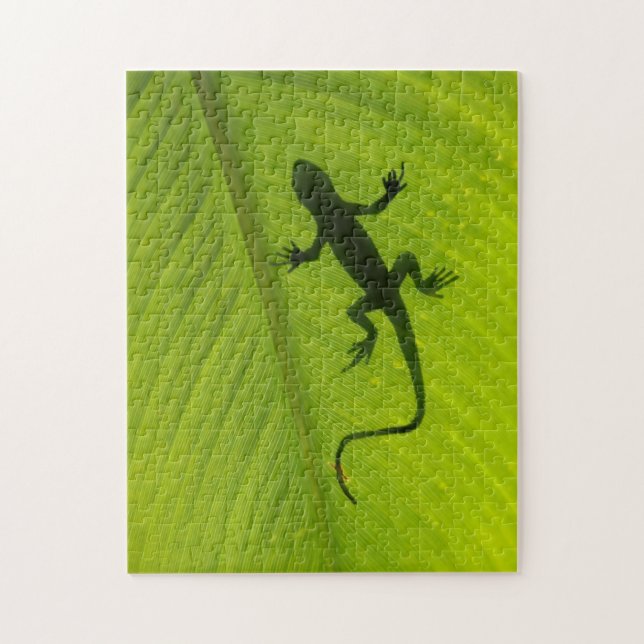 Quebra-cabeça Silhueta do geco (Vertical)