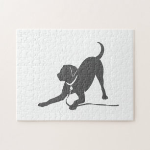 Quebra-cabeça Silhueta labrador