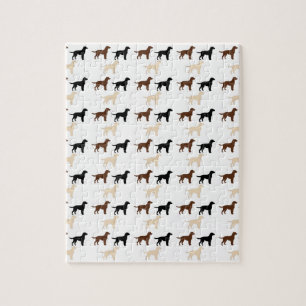 Quebra-cabeça silhuetas da cor de labrador retriever