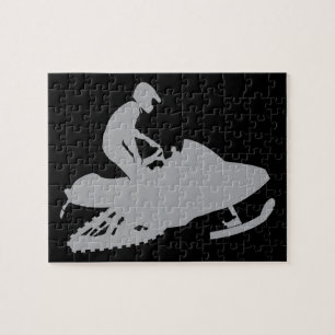 Quebra-cabeça Silver Cinza Snowmobiler