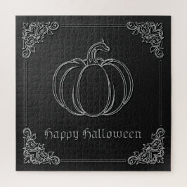 Quebra-cabeça Silver Pumpkin Halloween