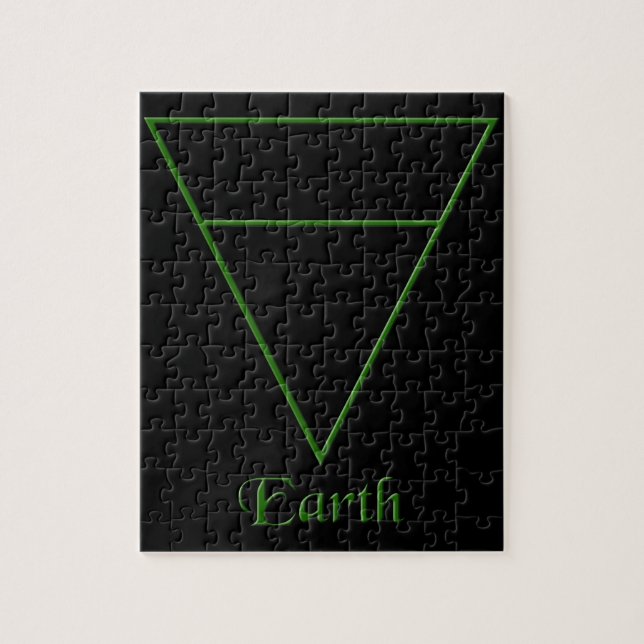 Quebra-cabeça Símbolo de Elemento Terrestre Pagan Falln (Vertical)