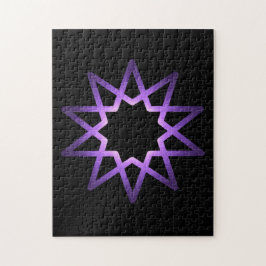 Quebra-cabeça Símbolo de Estrela Roxa da Árvore da Vida