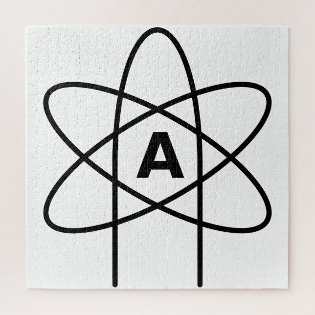 Quebra-cabeça Símbolo do ateísmo (Atom Emblem) (Vertical)