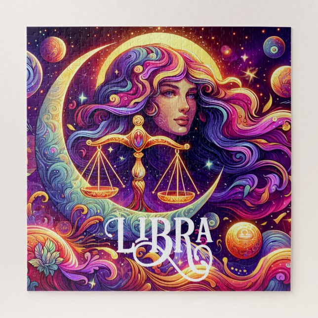 Quebra-cabeça Símbolo Horoscópico Libra Zodiac Arte Mística Eéti (Vertical)