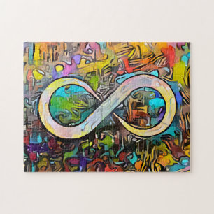 Quebra-cabeça Símbolo Infinity Neurodiversidade de Sensibili