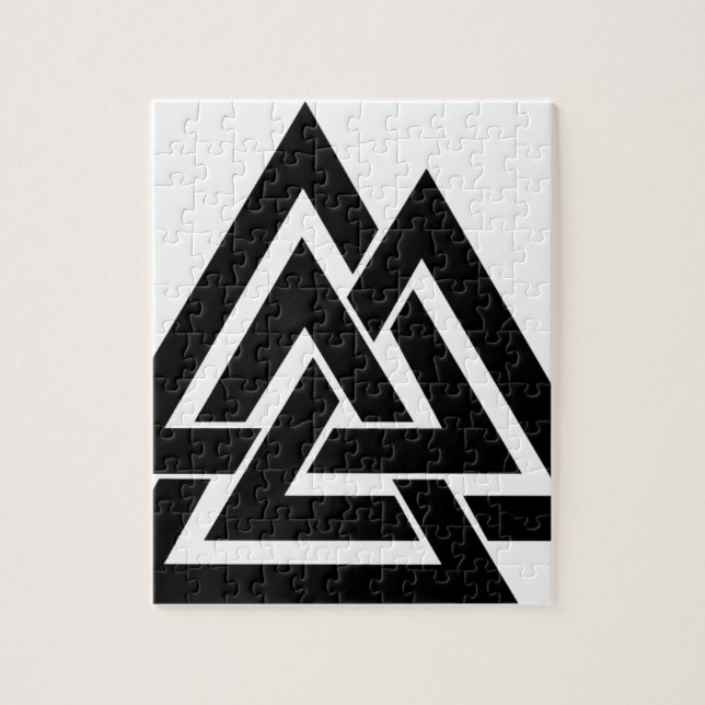 Quebra-cabeça Símbolo nórdico Odin da proteção dos noruegueses (Vertical)