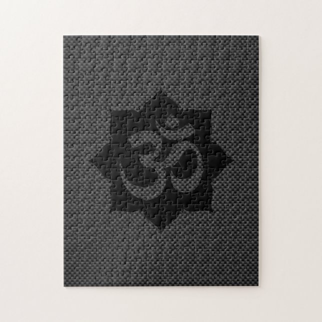 Quebra-cabeça Símbolo OM Espiritualidade de Lotus no Estilo de F (Vertical)