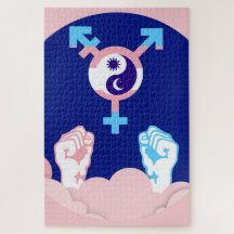 Símbolo Transgênero Sol e Lua Poder e Equilíbrio