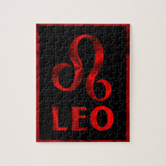 Quebra-cabeça Símbolo vermelho do horóscopo de Leo