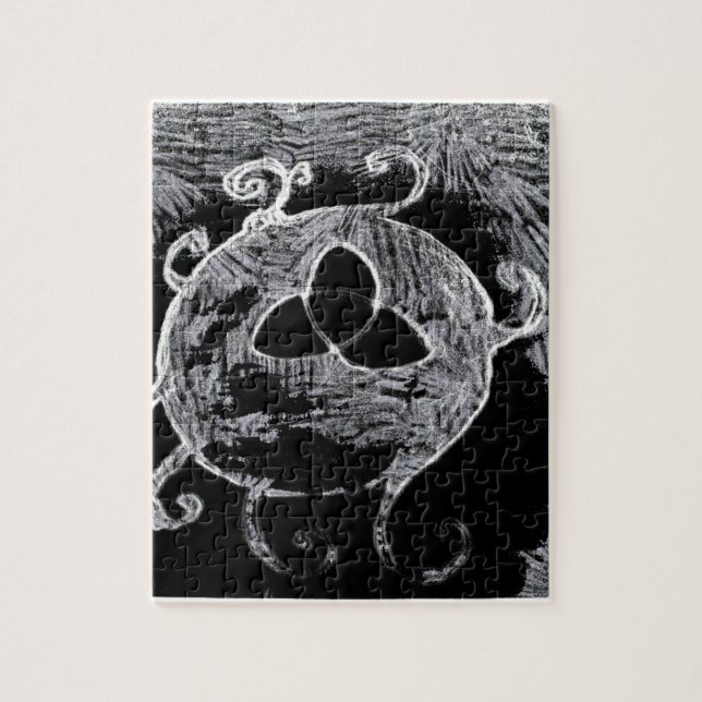 Quebra-cabeça símbolo wiccan das bruxas (Vertical)