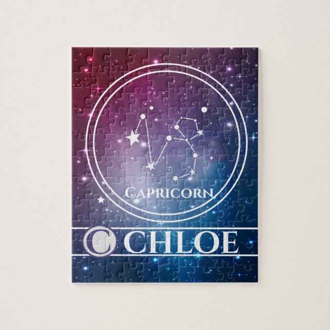 Quebra-cabeça Símbolo Zodiac Personalizado CAPRICORN | (Vertical)