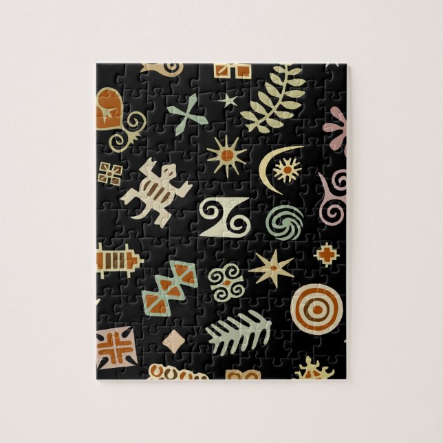 Quebra-cabeça Símbolos Africanos Adinkra (Vertical)