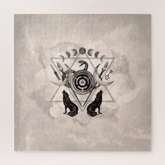 Quebra-cabeça Símbolos de Hecate (Vertical)