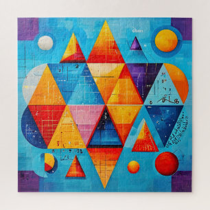 Quebra-cabeça Símbolos Geométricos Abstrato #09