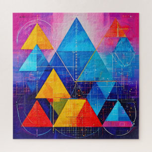 Quebra-cabeça Símbolos Geométricos Abstrato nº 10
