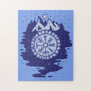 Quebra-cabeça Símbolos Nórdicos Viking Compass