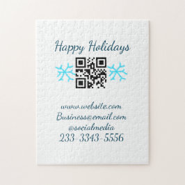 Quebra-cabeça simple custom QR code add your name text Classic