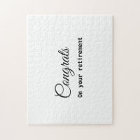 Simple minimal congratulations retirement add name