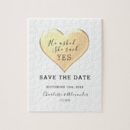 Quebra-cabeça Simples Casamento Salvar A Data