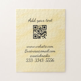 Quebra-cabeça simples código QR personalizado adicionar seu nome