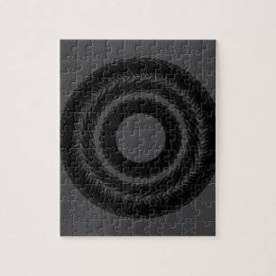 Quebra-cabeça simples e personalizado BLACK mandala monograma ad