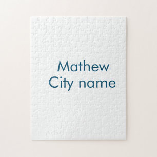 Quebra-cabeça simples letra inicial monograma adicionar sua letr