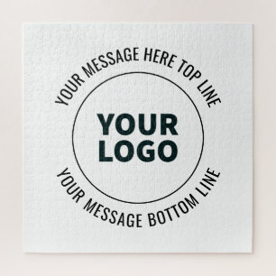 Quebra-cabeça Simples para Substituir com Seu Logotipo ou Imagem