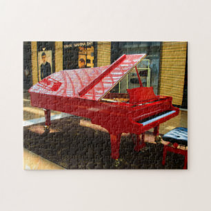 Quebra-cabeça Simplesmente vermelho: piano