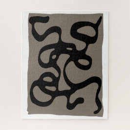 Quebra-cabeça Sinais distantes: Abstrato preto e Cinza