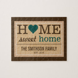 Quebra-cabeça Sinal de boas-vindas da família Home Sweet Persona