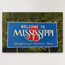 Quebra-cabeça Sinal de boas-vindas do Mississippi
