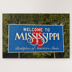 Quebra-cabeça Sinal de boas-vindas do Mississippi