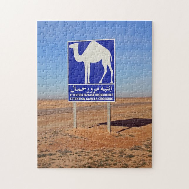 Quebra-cabeça Sinal de Camelos, Tunísia 252-pc (Vertical)