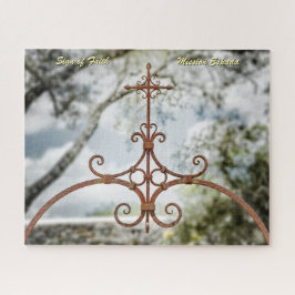 Quebra-cabeça Sinal de Fé, Missão Espada, San Antonio, Texas