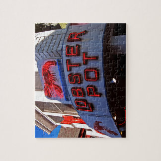 Quebra-cabeça Sinal de néon de pote de lagosta